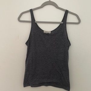 Grey cotton tank top